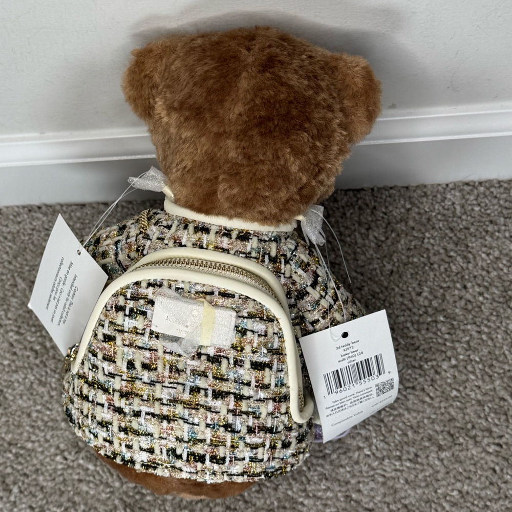 NWT Kate Spade Oh What Fun 3D Katey Teddy Bear Crossbody Holiday Edition 2024 - Picture 8 of 12